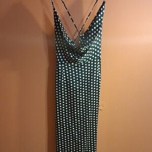 Boohoo Black and White Polka Dot Dress